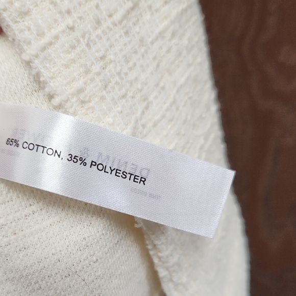 Denim & Flower Cream Textured Button Down Shirt - Picture 4 of 5